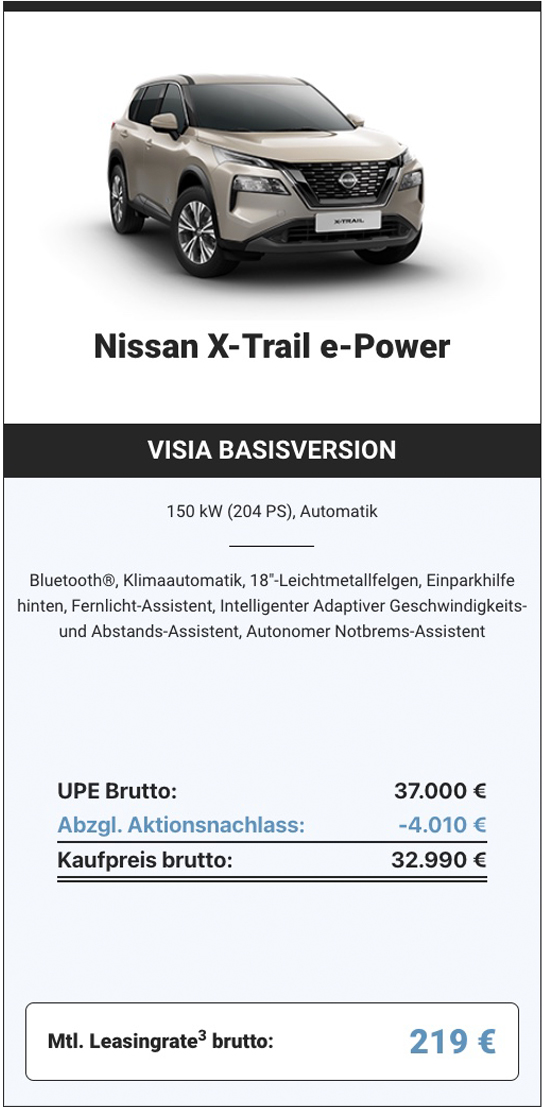 Nissan Rtl Werbung Angebote X Trail E Power